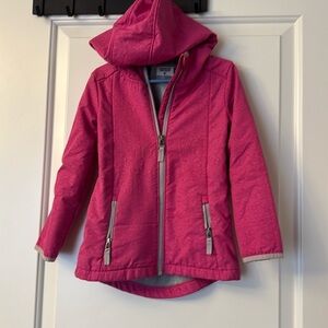 Ultimate Soft Shell Jacket - Pink - Girls Size 4 - Sam’s Club- cheetah pattern